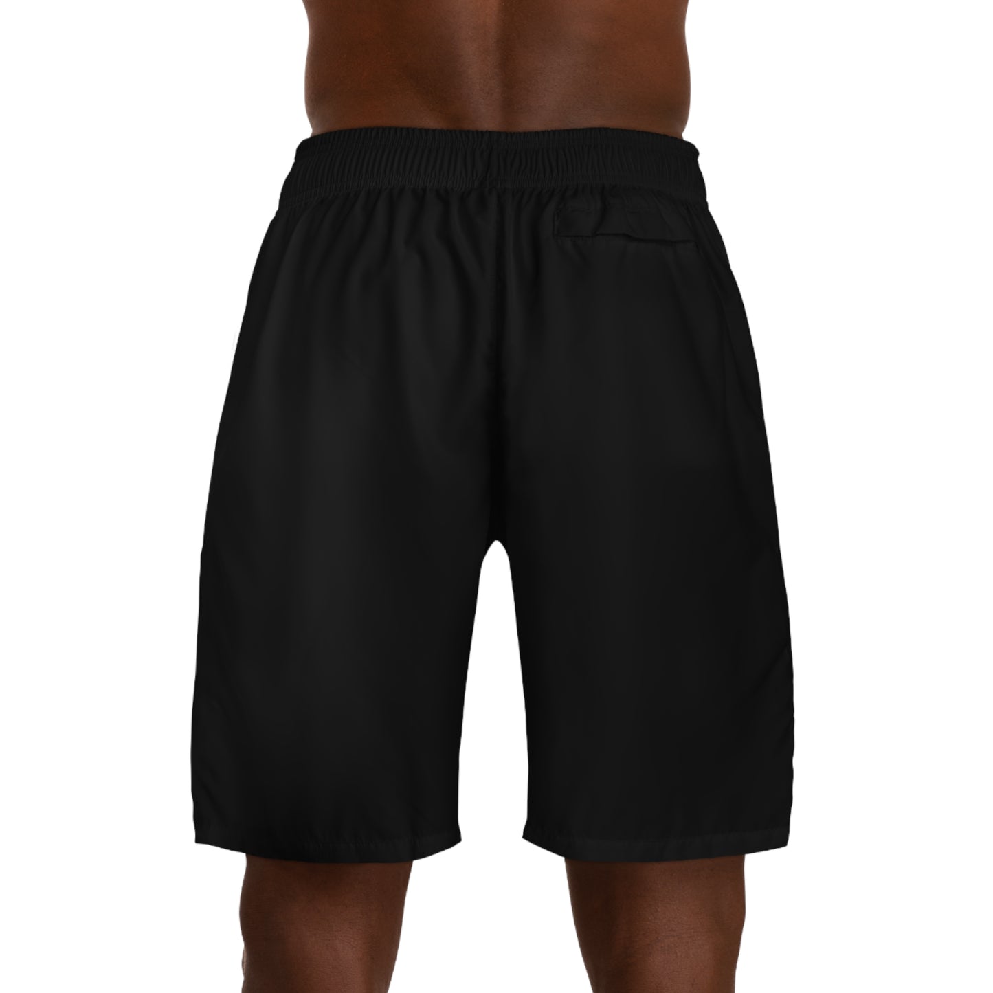 A C.D.C. Skyline Men’s Jogger Shorts — "C.D.C." Urban Sunset Graphic