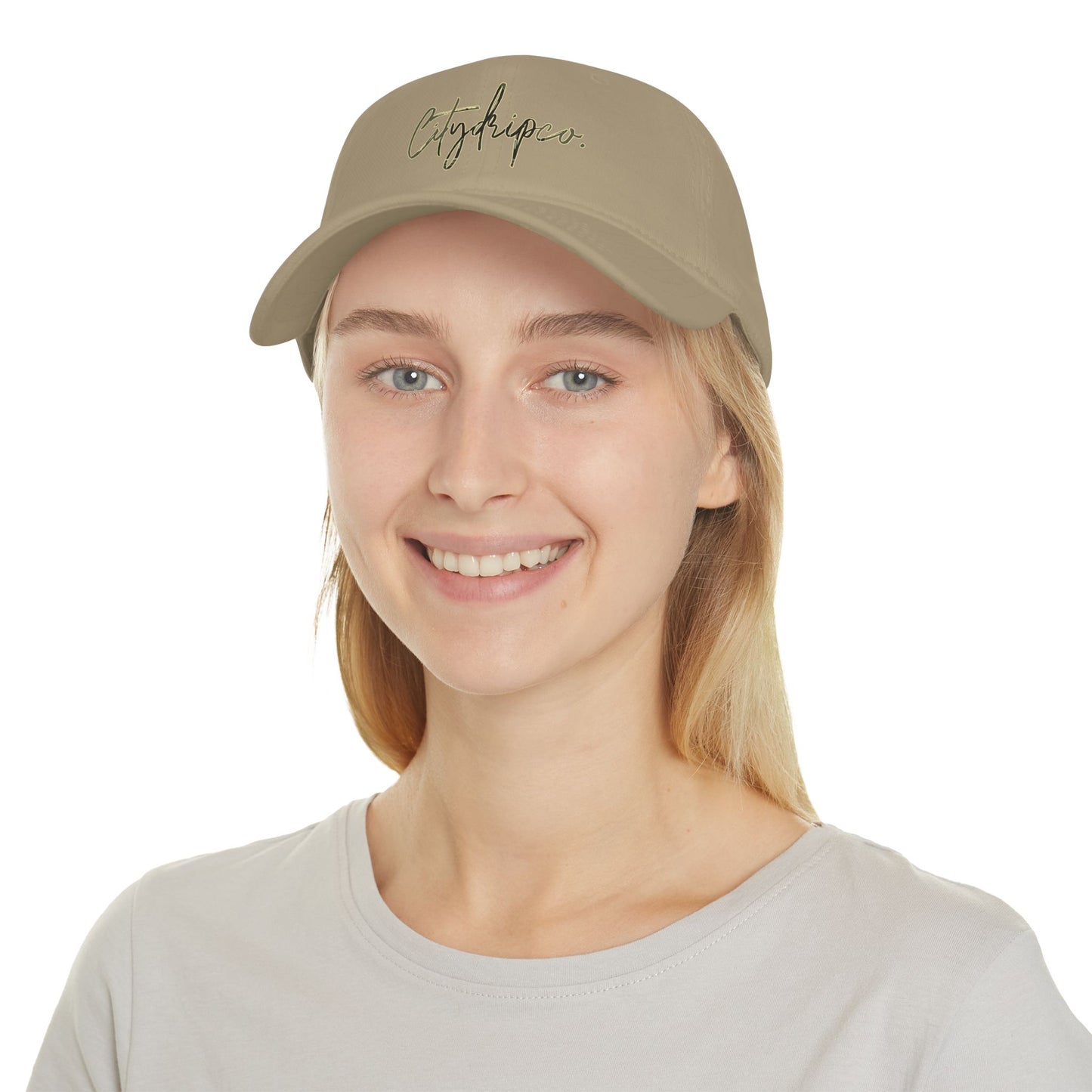 A Citydripco. Cursive Stylish Low Profile Baseball Cap, Trendy Hat for Everyday Wear, Great Gift for Outdoors and Casual Events, Summer Accessory, Unisex Cap