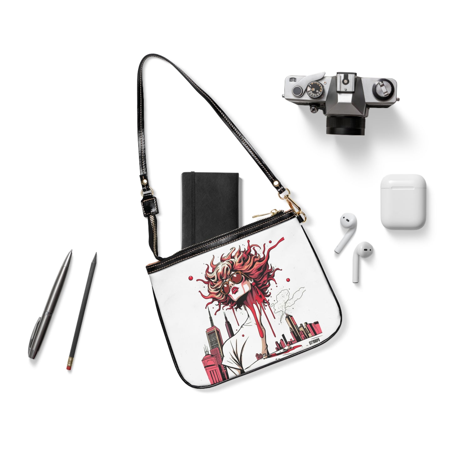 Red City Chic Small Shoulder Bag