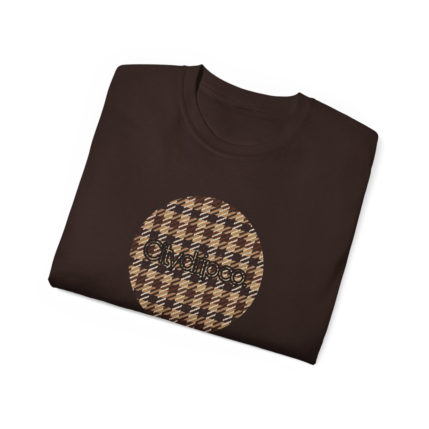 Citydripco. Plaid Brownleaf Graphic Unisex Ultra Cotton Tee - Casual Chic Style