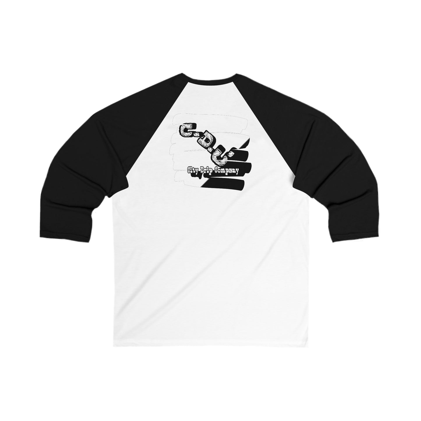 Citydripco. Signature C.D.C. Unisex 3\4 Sleeve Baseball Tee