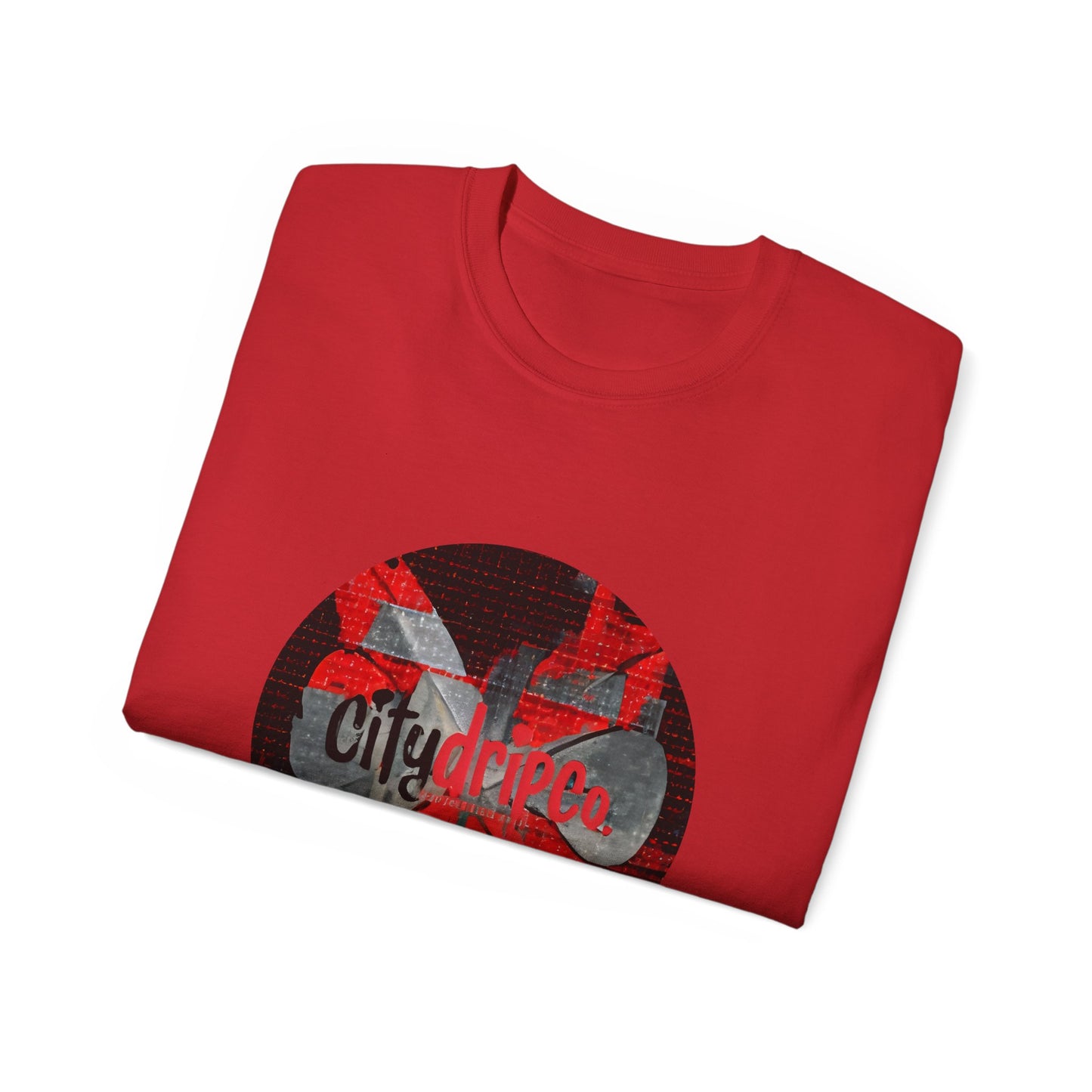 Citydripco. Red Flag Urban Style Graphic Tee - City Vibes Unisex Cotton T-Shirt, Streetwear Fashion, Casual Wear, Gift for Him/Her, Summer Outfit