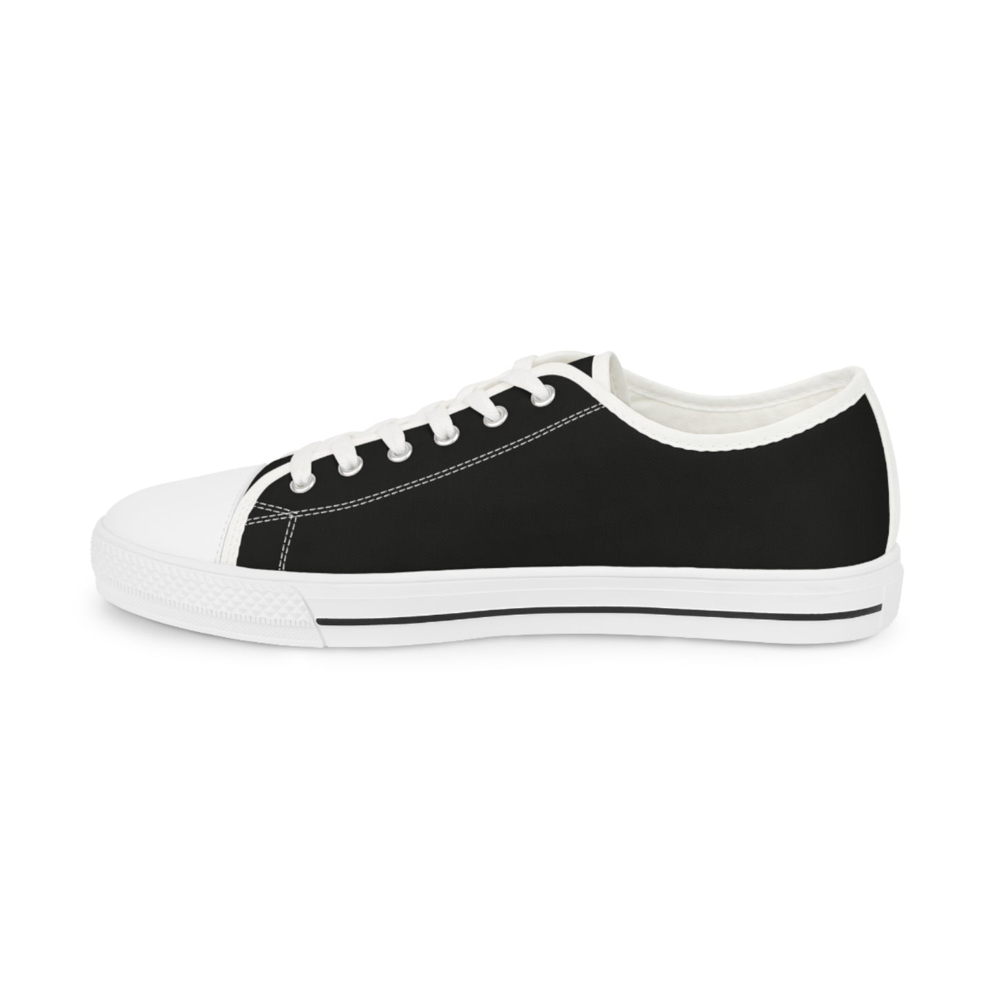 City C Monogram Black Low-Top Sneakers – Classic Canvas Men’s Casual Shoes