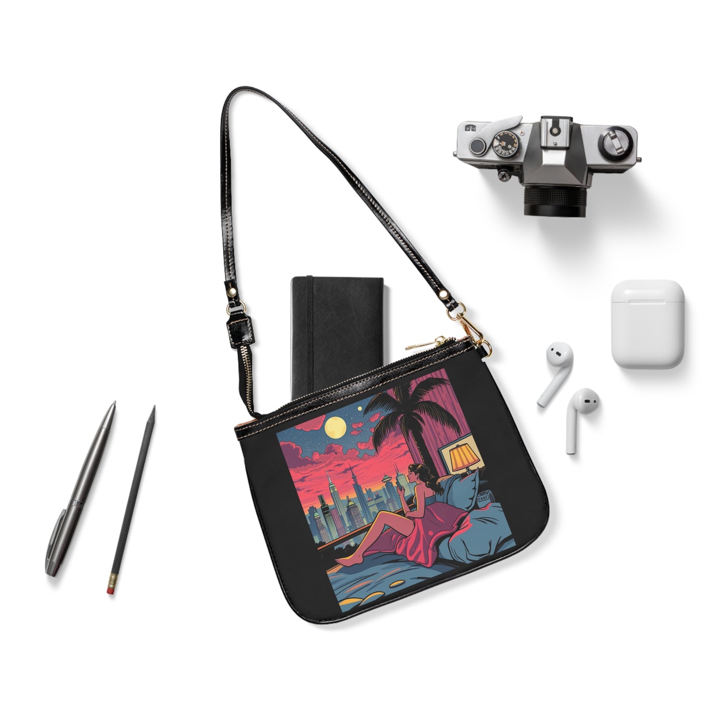 Retro Sunset Small Shoulder Bag