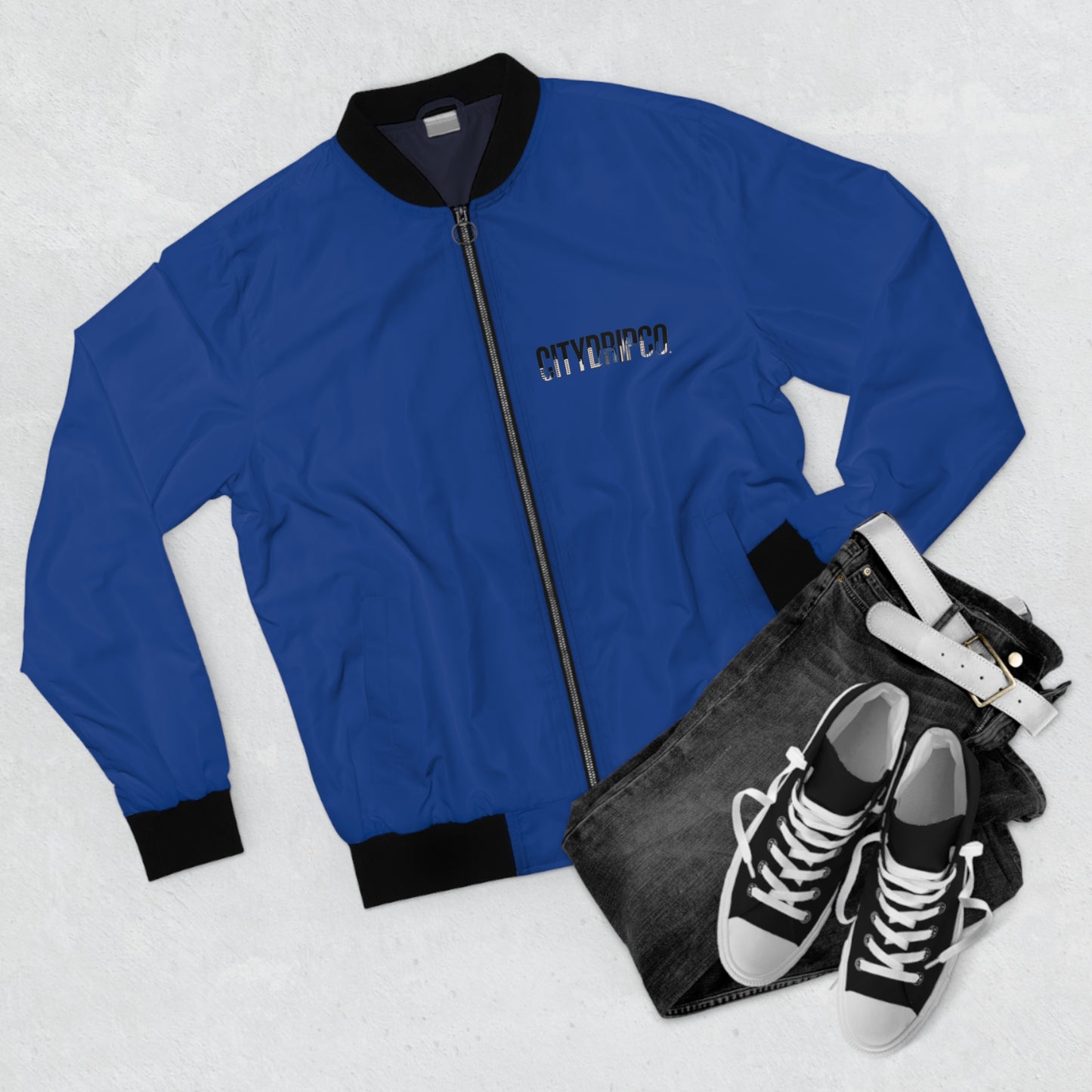 A Citydripco. Letter City Stylish Men's Bomber Jacket, Trendy Streetwear, Casual Outwear, Perfect Gift for Him, Fashion Jacket for Everyday Use