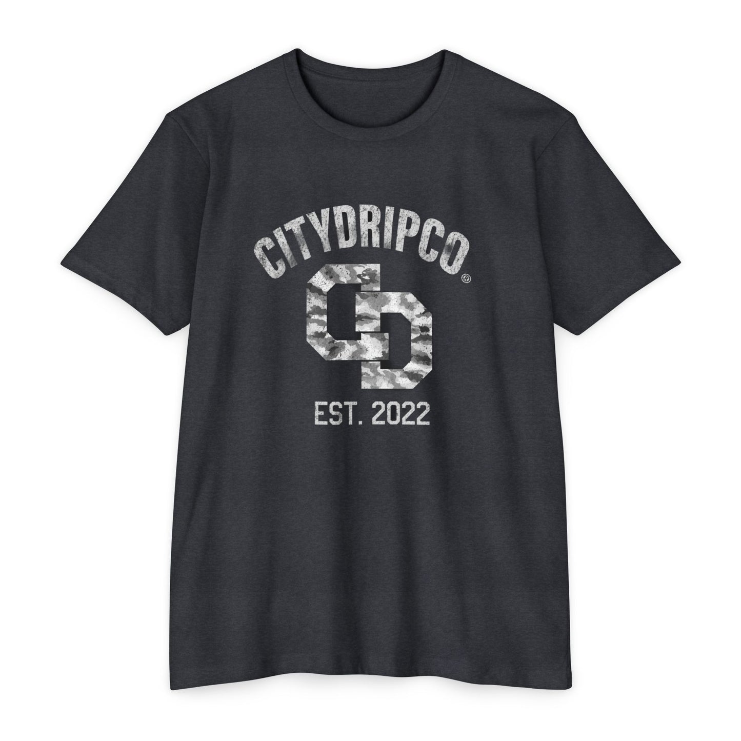 CityDripCo. Est. 2022 Graphic T-Shirt — Vintage Camo Logo Tee