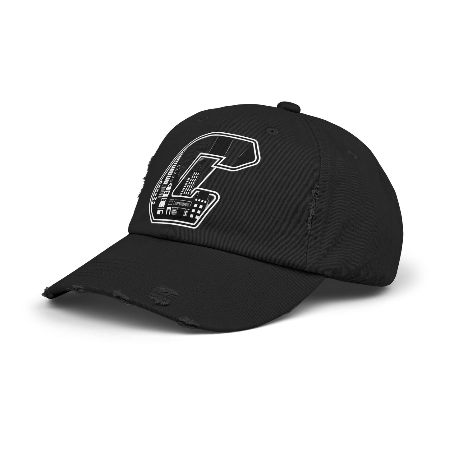 A Citydripco. City C Urban Distressed Cap, Casual Hat, Unisex Baseball Cap, Trendy Headwear, Street Style Accessory