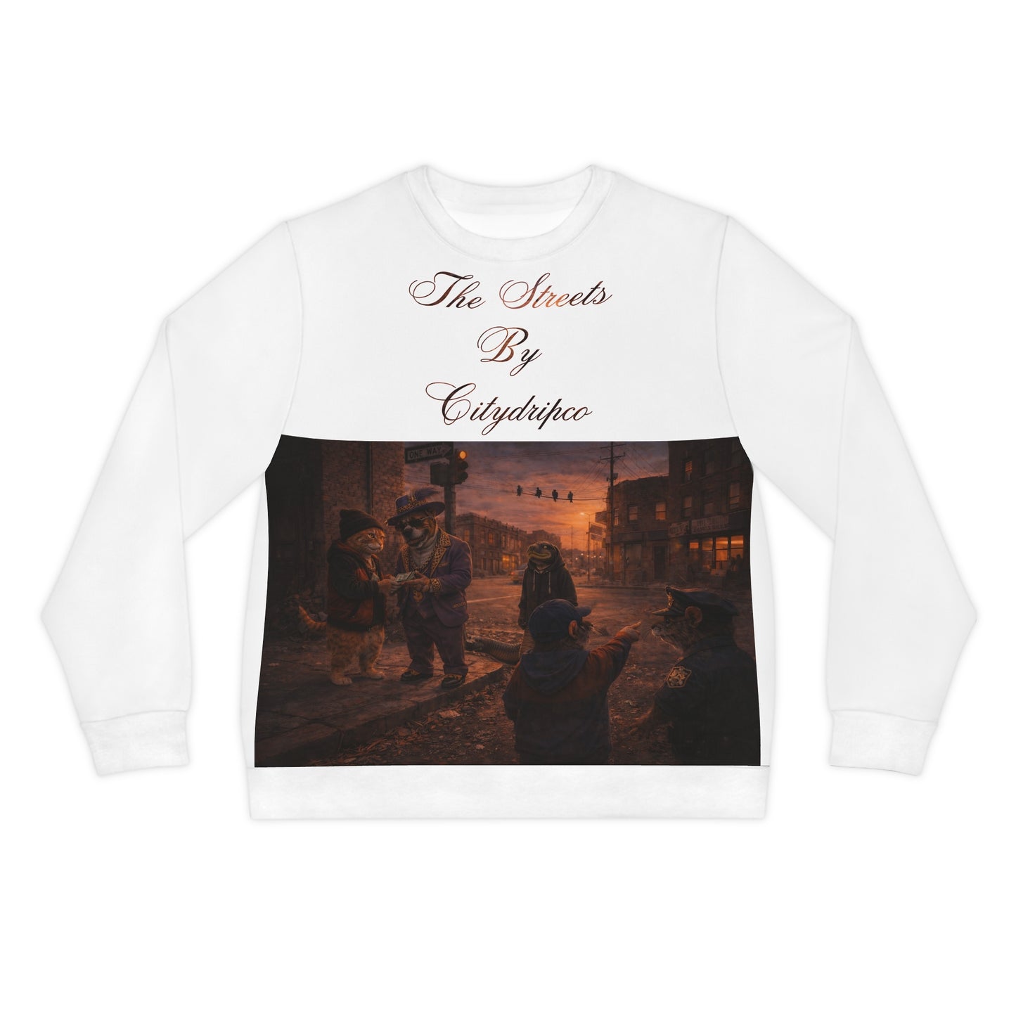 Sweatshirt — "The Streets by Citydipico" Vintage Urban Scene Crewneck