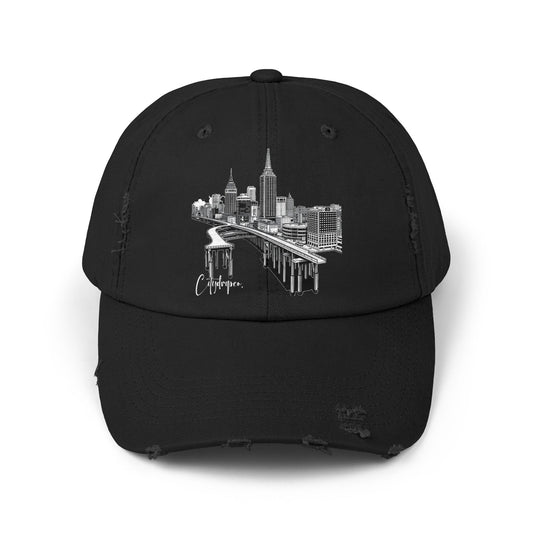 A Citydripco. Bridge Drip Distressed Cap for Everyday Wear, Casual Black Hat, Trendy Gift for Him or Her, Summer Accessory, Party Headwear