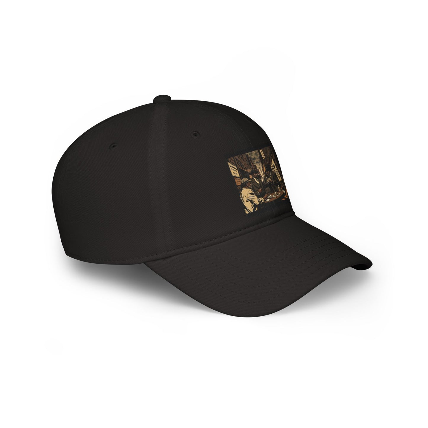 Black Card Game Low Profile Baseball Cap - Perfect for Gamers and Casual Outings