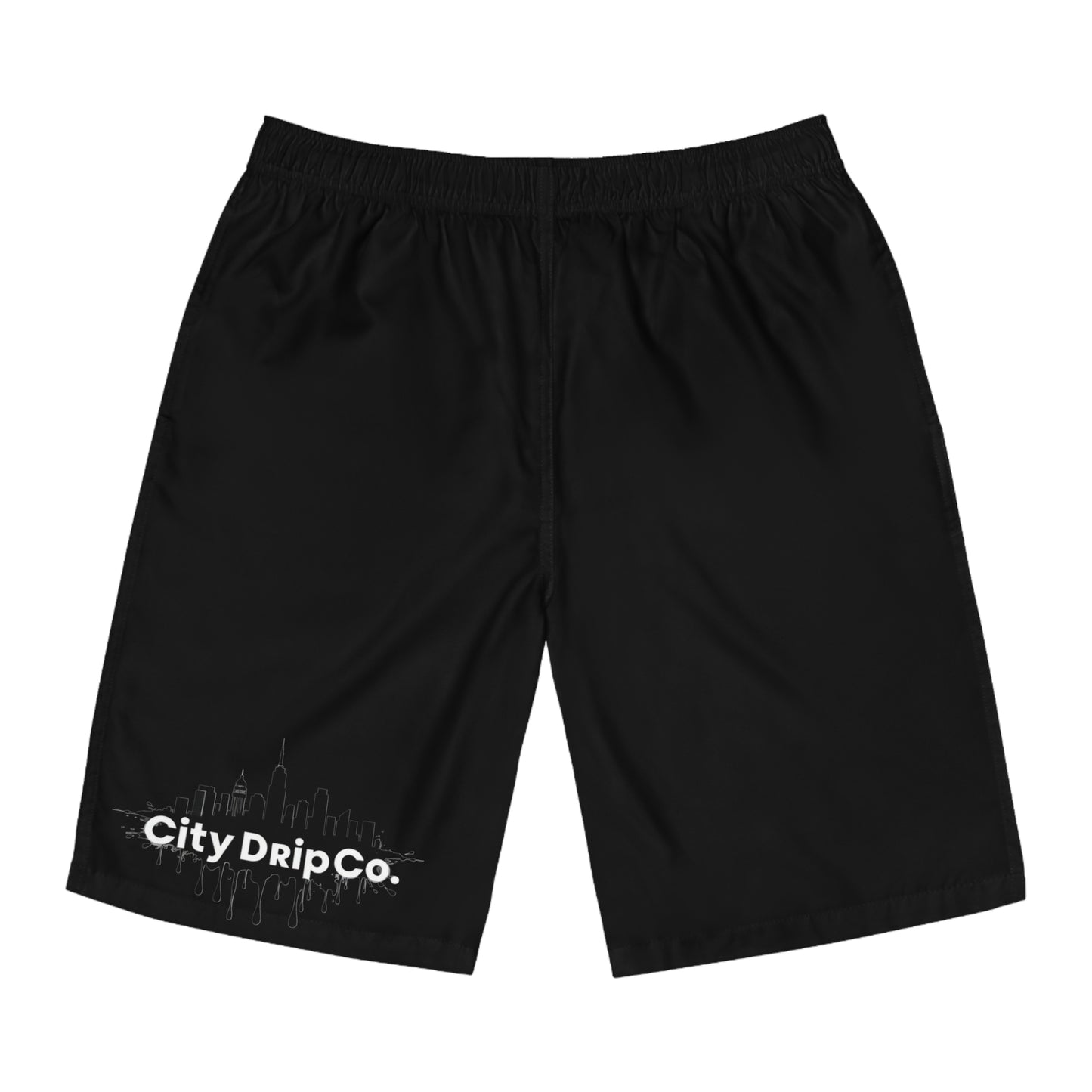 Citydripco. Black City Board Shorts - Stylish Summer Swimwear