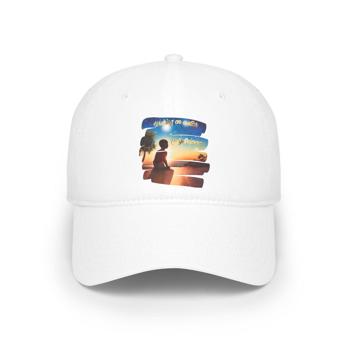 Wishing On A Star Low Profile Baseball Cap | Inspirational Design for Casual Outings