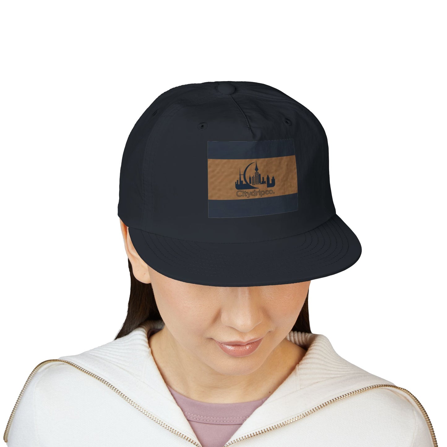 A Citydripco Striped Surf Cap