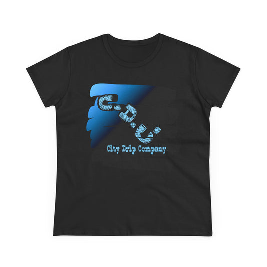 Citydripco. Signature Women's Cotton Tee - City Drip Company Graphic Tee