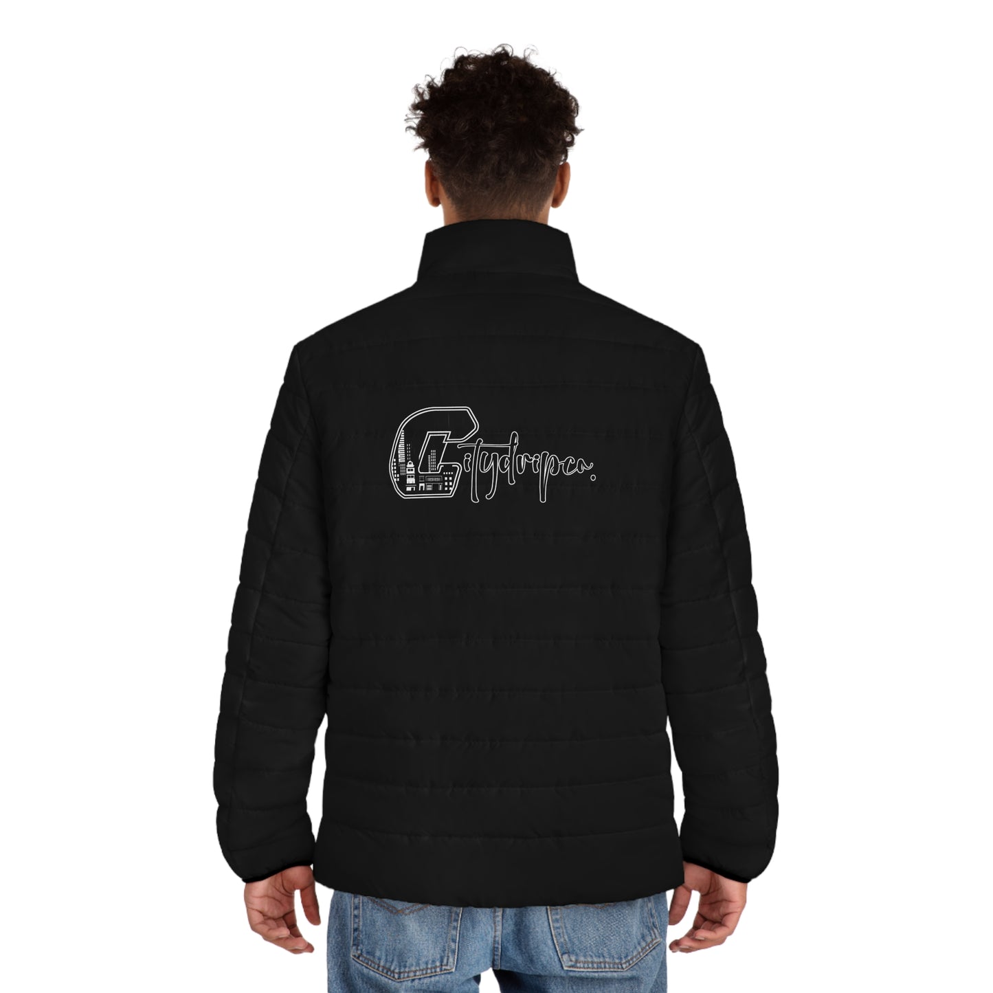 Citydripco City C Puffer Jacket — Vintage C Logo & Script Quilted Coat