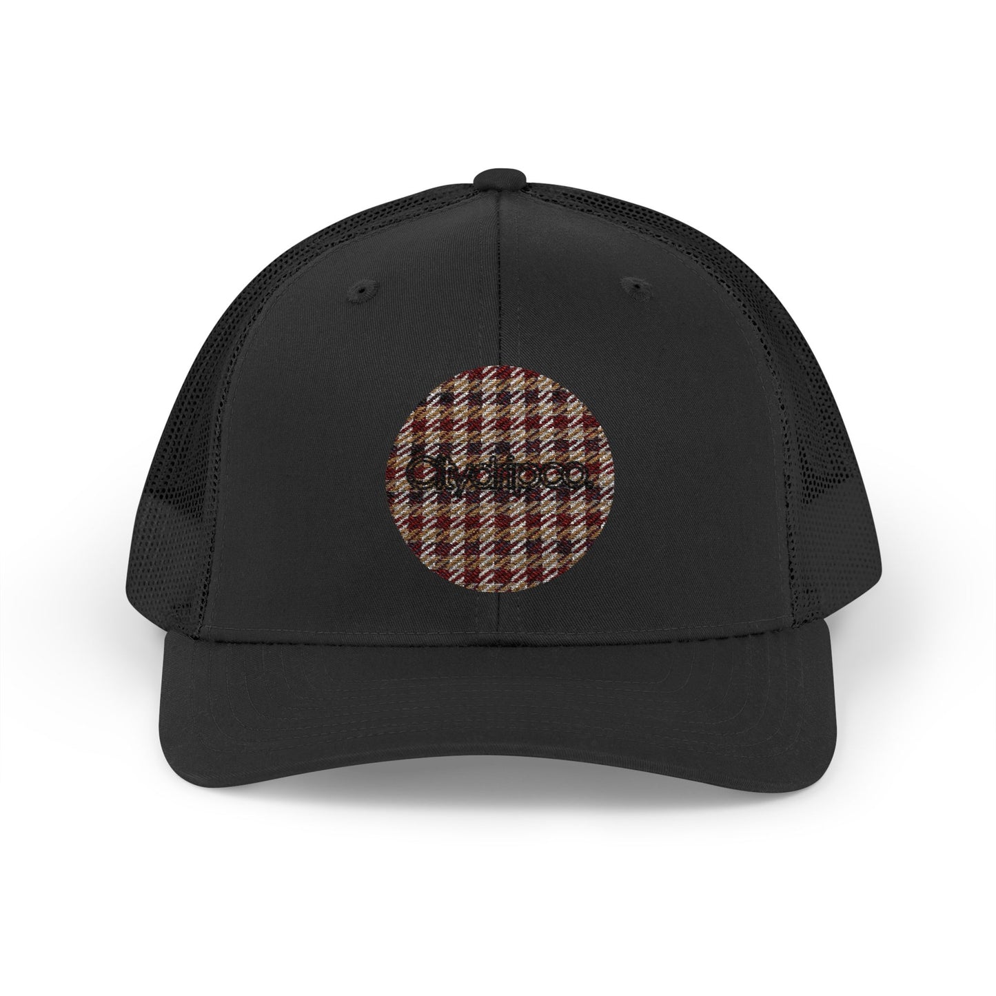 Citydripco. Plaid Brownleaf Pattern Snapback Trucker Cap - Trendy & Comfortable Hat