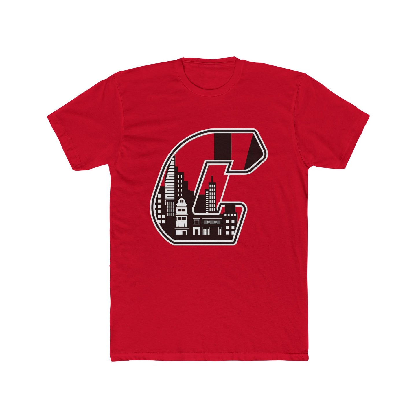 City Skyline 'C' Monogram Tee — Urban Letterman Graphic T-Shirt