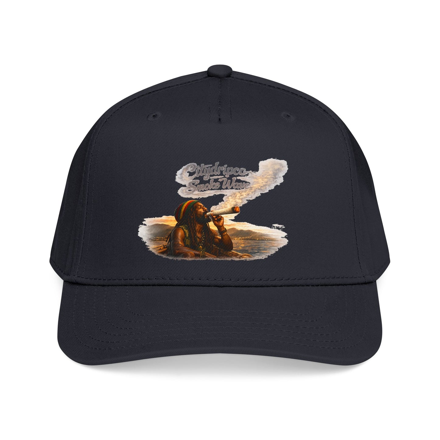 Smoking Hippy Bear Cap — 'Hidripco Smoke Wars' Retro Trucker Hat