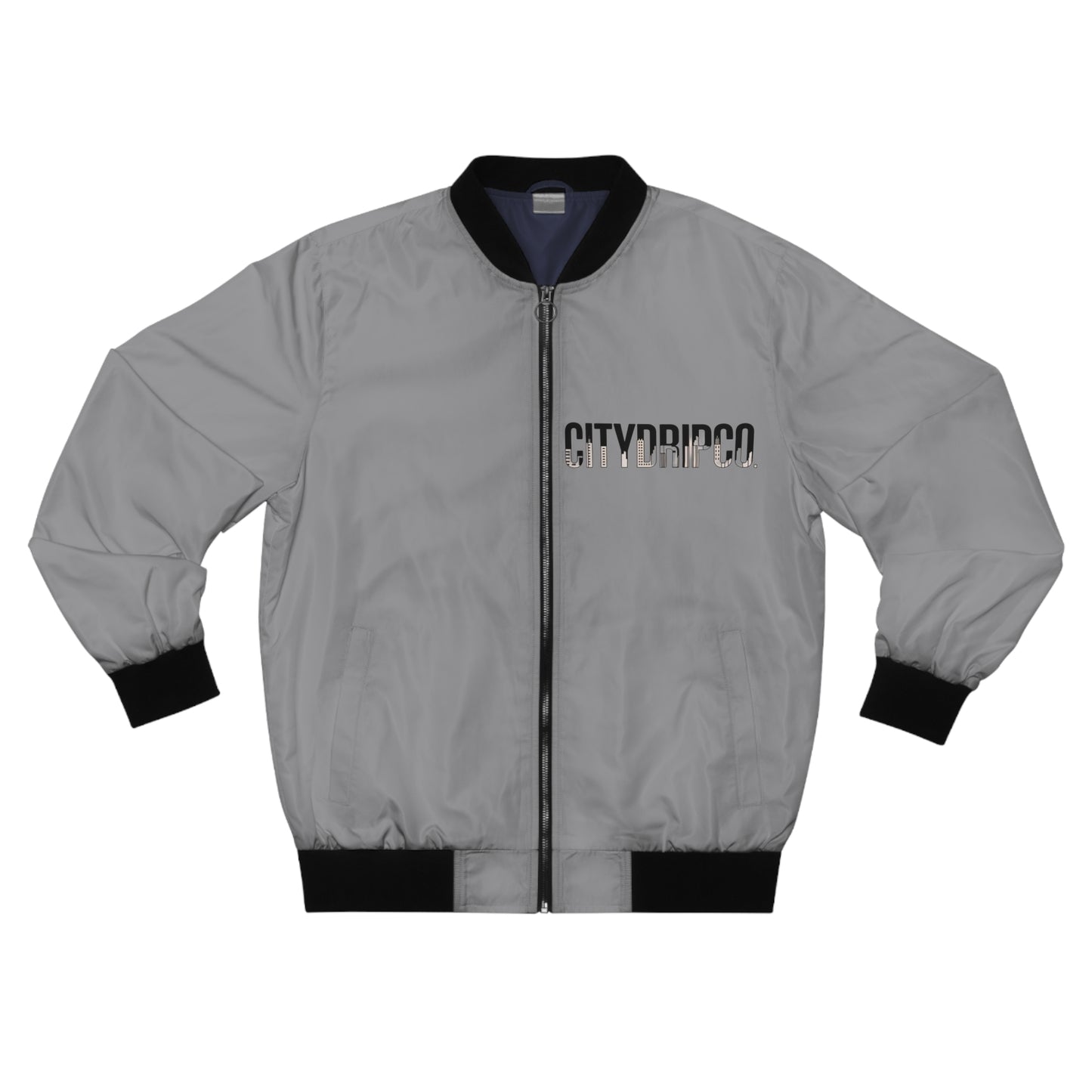 A Citydripco. Letter City Men's Bomber Jacket, City Pride Fashion, Cool Streetwear, Unisex Casual Outerwear, Urban Style Jacket, Gift for Trendsetters