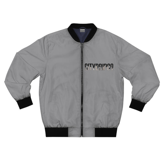A Citydripco. Letter City Men's Bomber Jacket, City Pride Fashion, Cool Streetwear, Unisex Casual Outerwear, Urban Style Jacket, Gift for Trendsetters