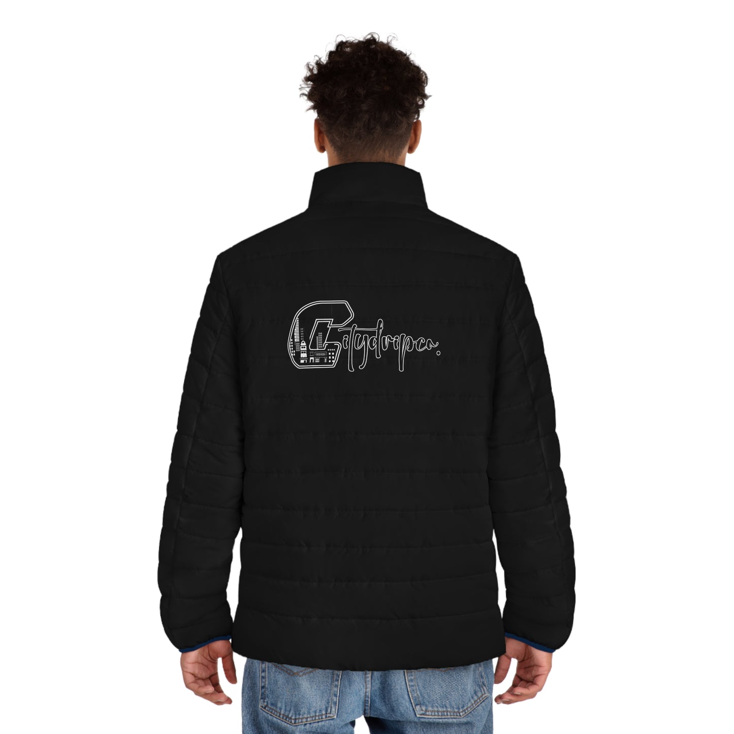 Citydripco City C Puffer Jacket — Vintage C Logo & Script Quilted Coat