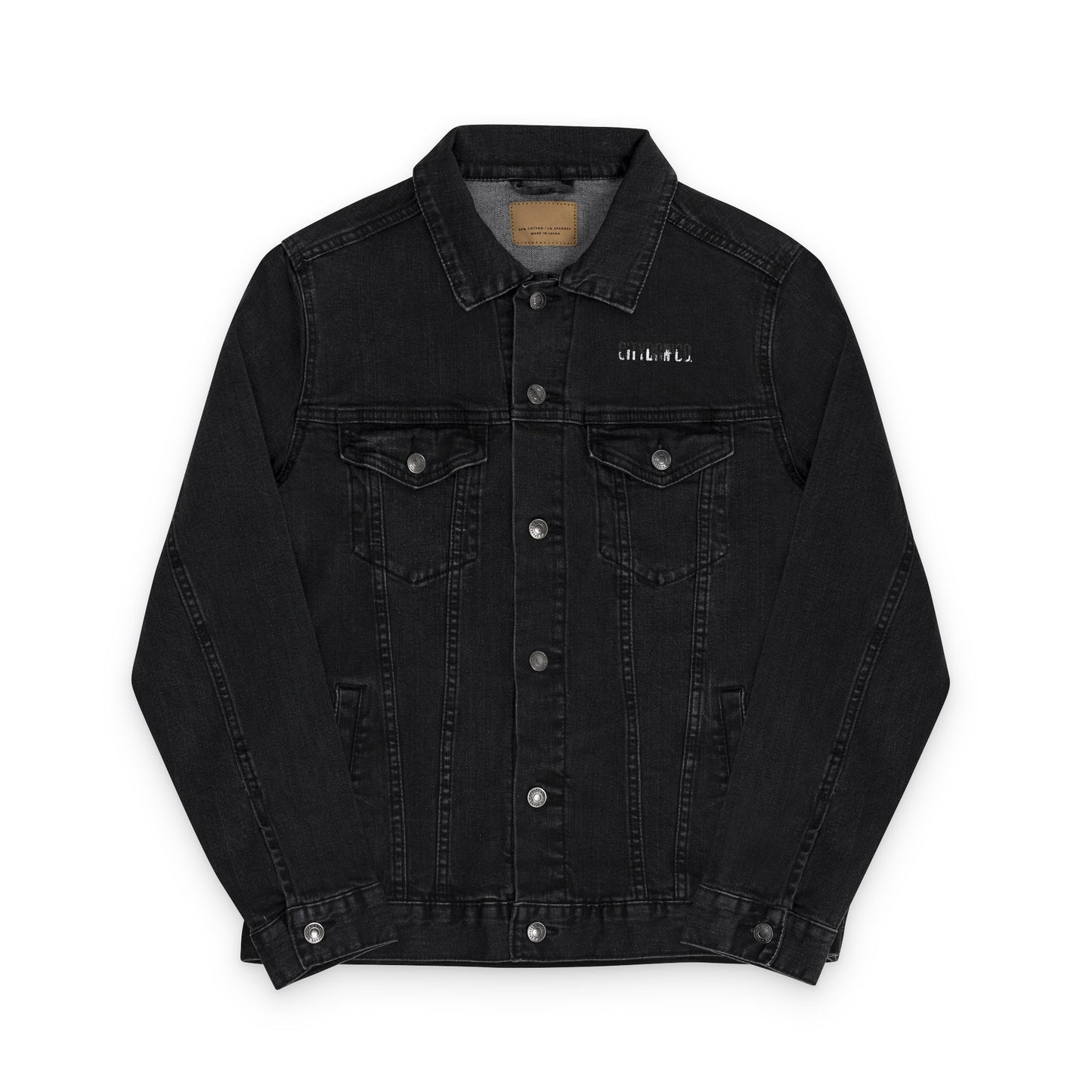 A Citydripco. Unisex Embroidered Denim Jacket, Stylish Casual Outerwear, Perfect Gift for Travelers, Summer Layering, Fashion Statement