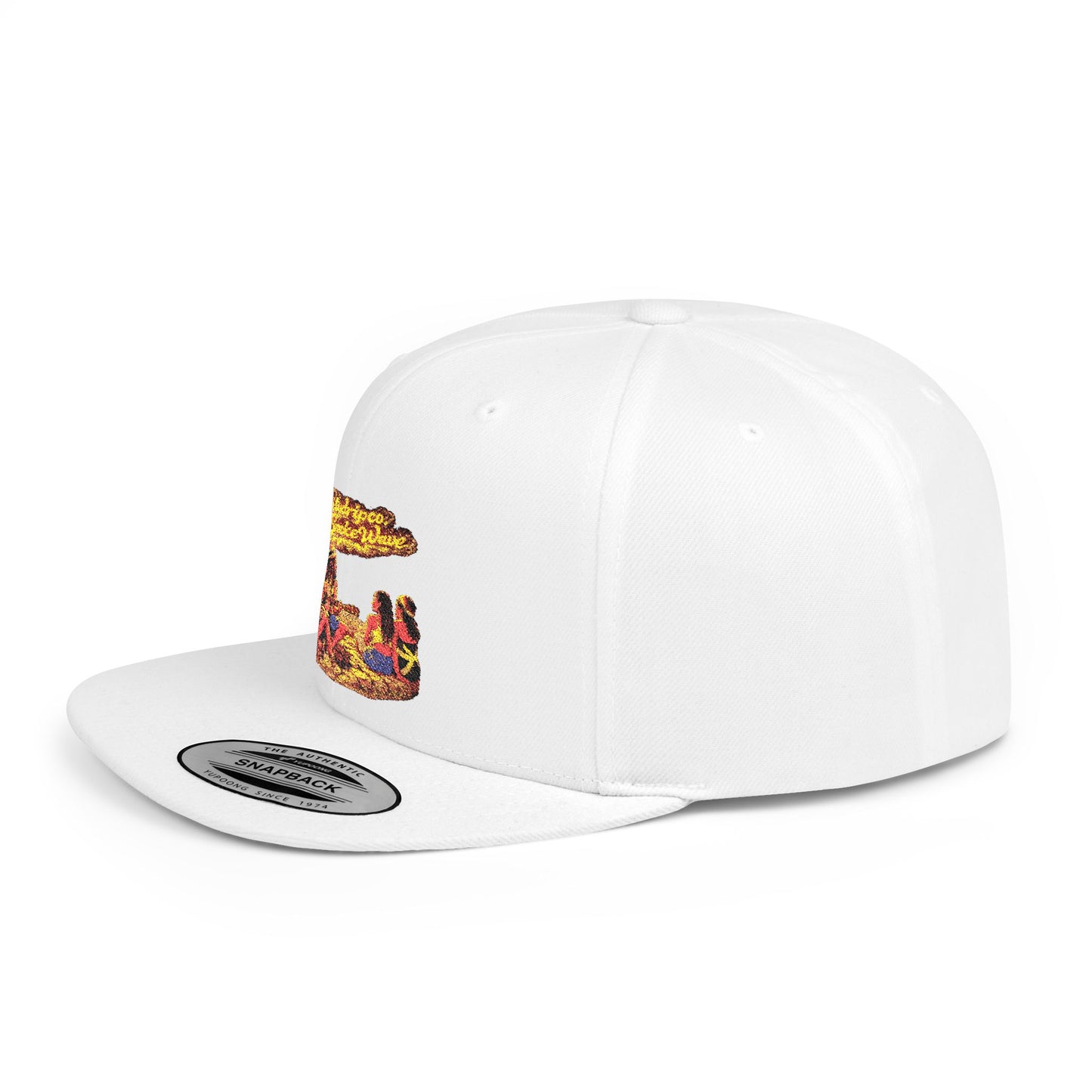 Citydripco. Smoke Wave Snapback Hat — Vintage Surf Wave Patch Embroidered Flat Bill Cap