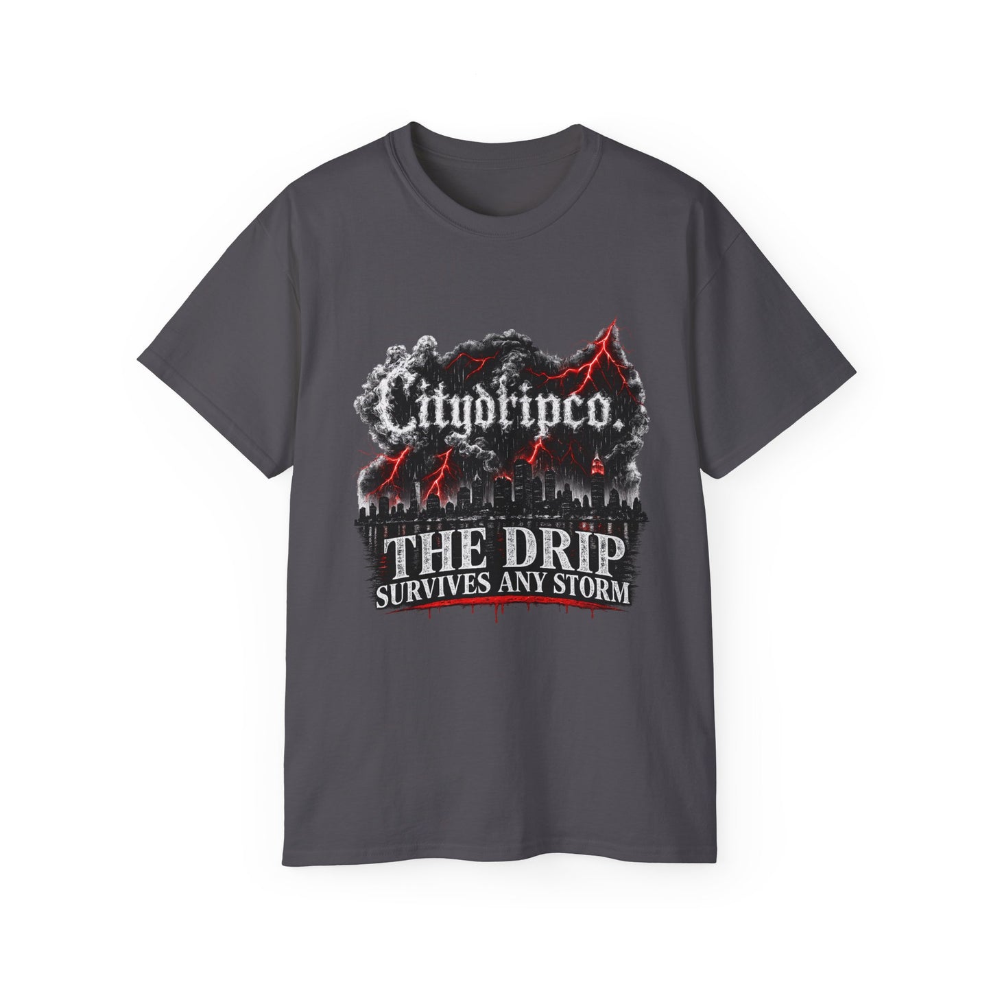 The Drip Survives Any Storm Tee - Citydripco Graphic T-Shirt