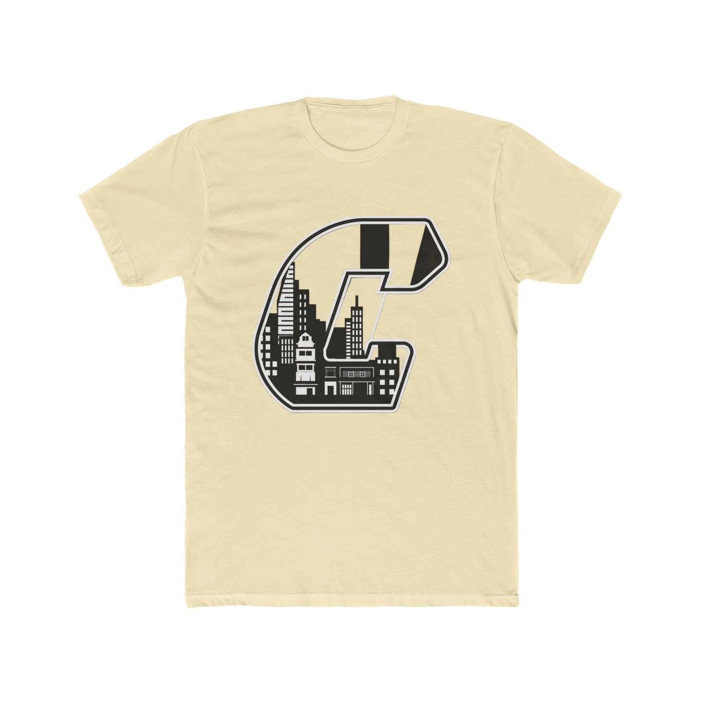 City Skyline 'C' Monogram Tee — Urban Letterman Graphic T-Shirt