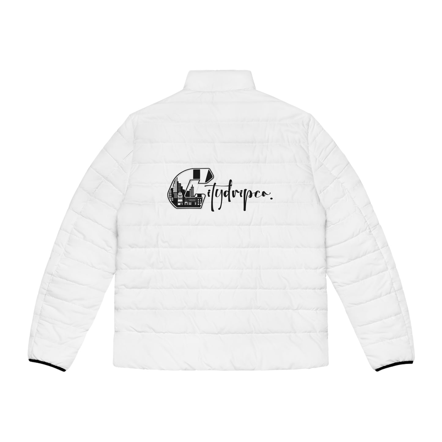 Citydripco City C Puffer Jacket — 'Hydroponic' Monogram Cityscape Men's Puffer
