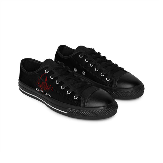 City Dripco. Mens Stylish Black Sneakers with Drip Co. Logo - Trendy Casual Footwear for Everyday Wear