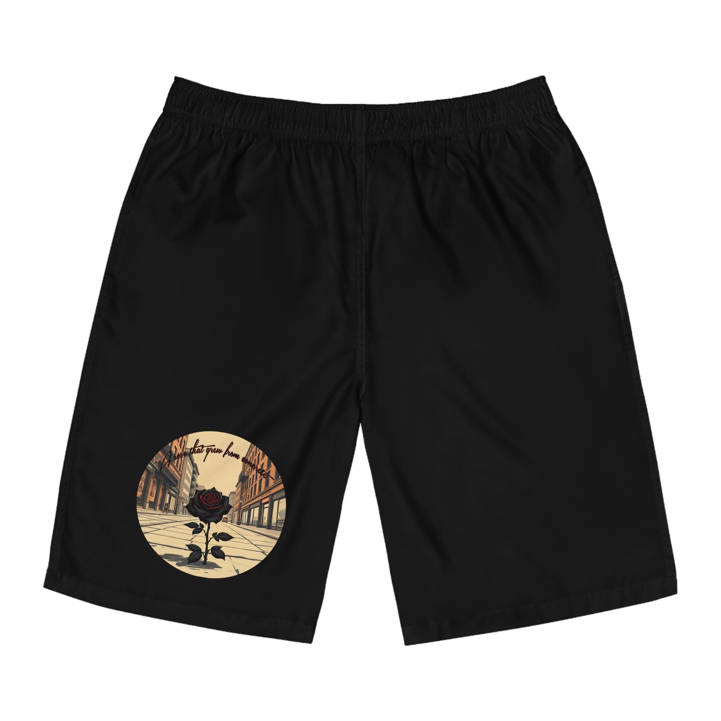 A Rose That Grew From Concrete Men's Board Shorts