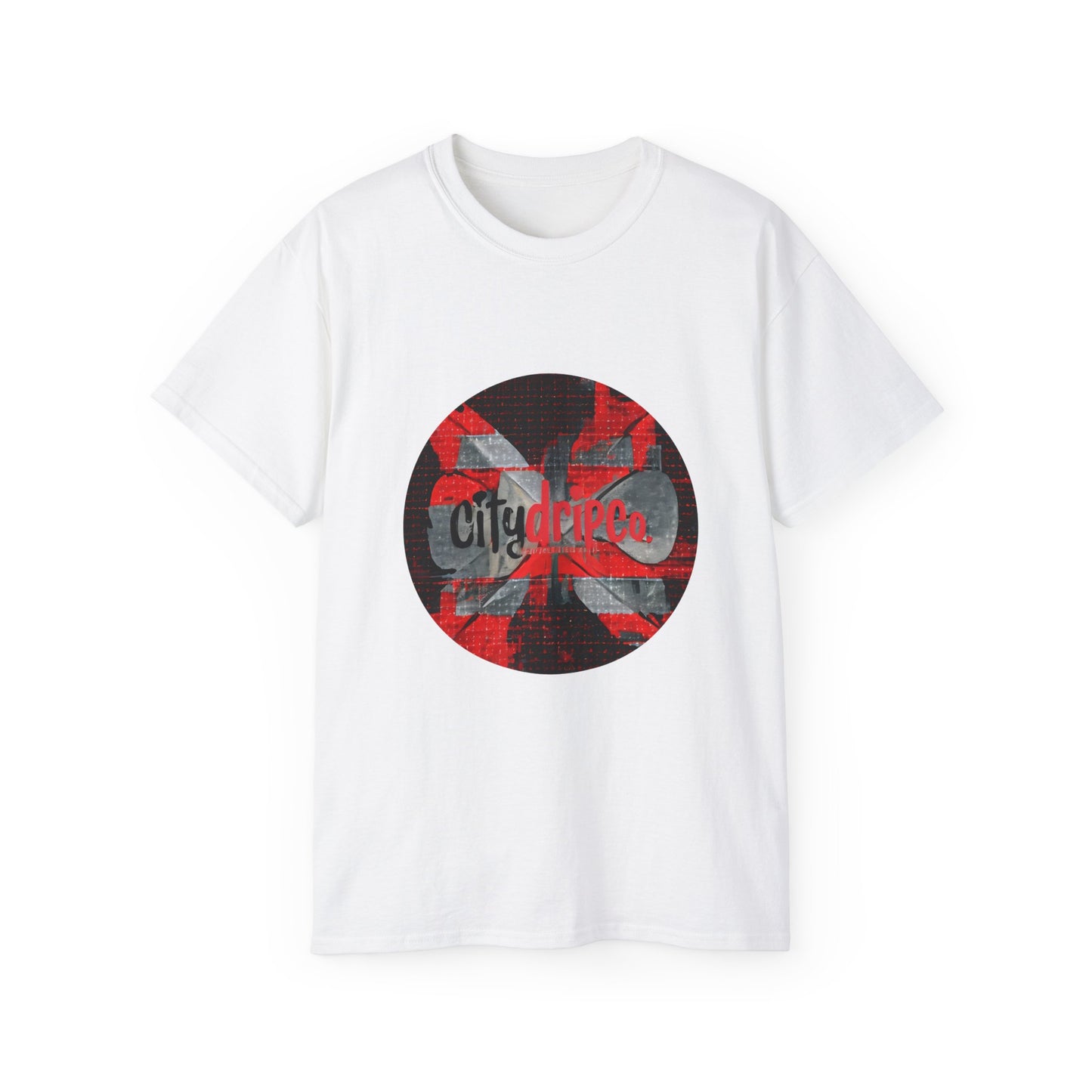 Citydripco. Red Flag Urban Style Graphic Tee - City Vibes Unisex Cotton T-Shirt, Streetwear Fashion, Casual Wear, Gift for Him/Her, Summer Outfit