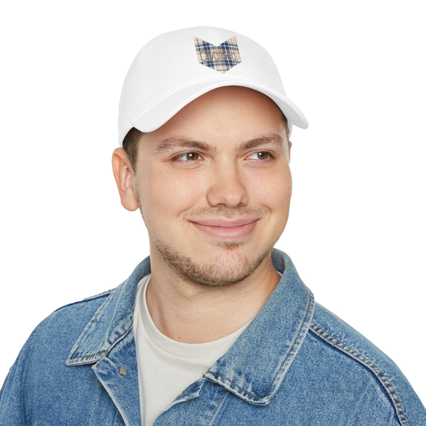 Citydripco. Plaidly Blue Low Profile Baseball Cap for Casual Style