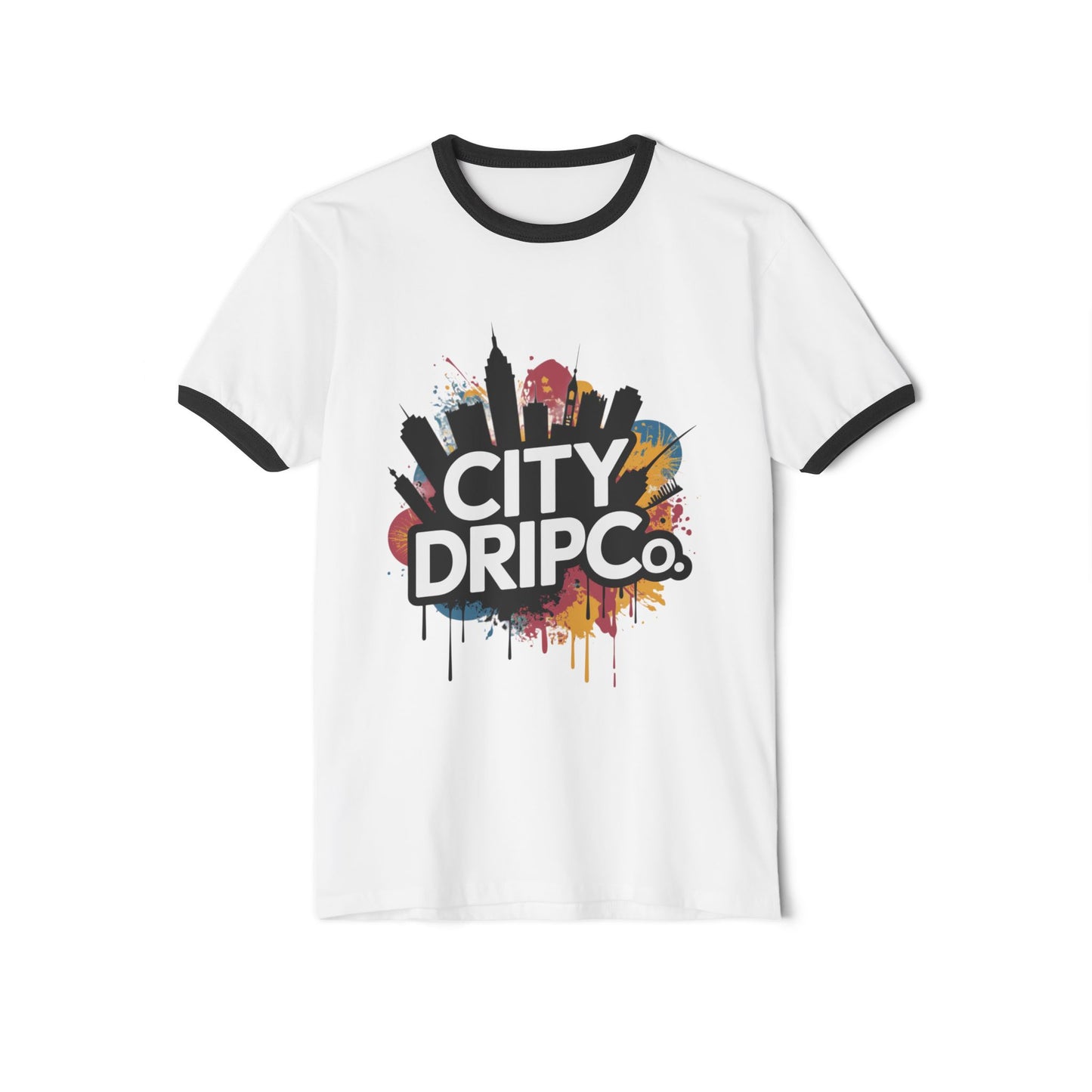 A City Drip Co. Unisex Cotton Ringer T-Shirt - Urban Streetwear Style