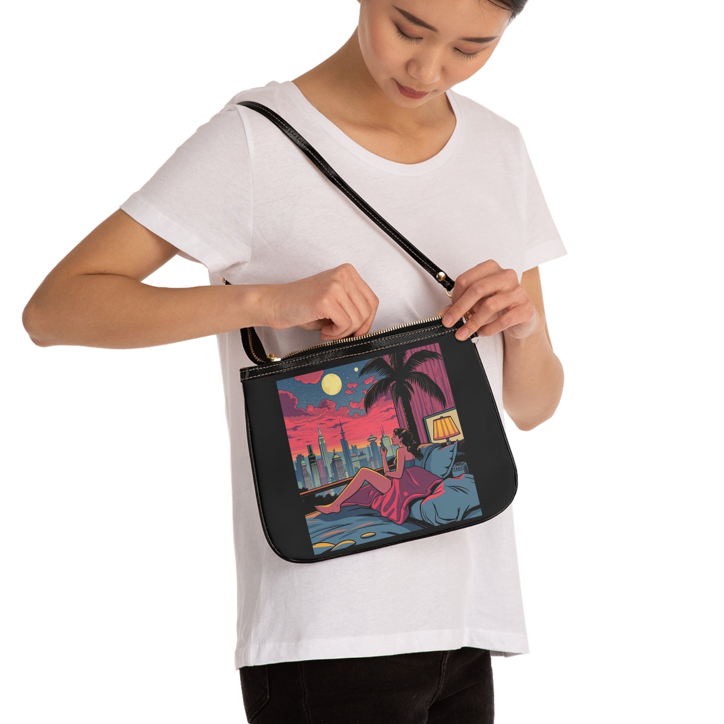 Retro Sunset Small Shoulder Bag