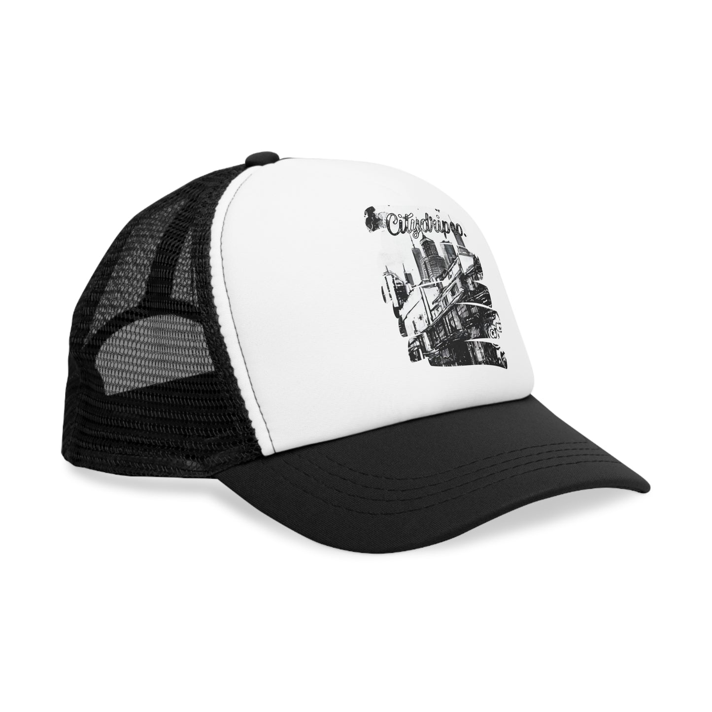 Citydripco. Urban Graffiti Mesh Cap - Stylish Trucker Hat for Everyday Wear