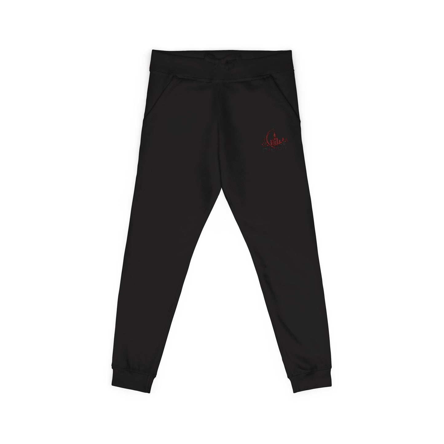 A City Dripco. Embroidered Unisex Fleece Sweatpants - Cozy Lounge Pants for Chill Days, Gift for Him/Her, Casual Style, Holiday Comfort