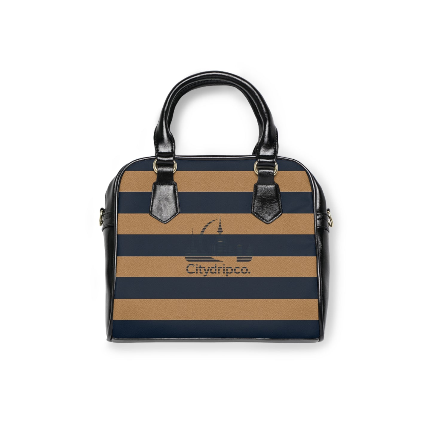 A Citydripco. Striped Shoulder Handbag - Chic Urban Tote for Daily Use, Perfect Gift for Travel, Shopping, or Everyday Style