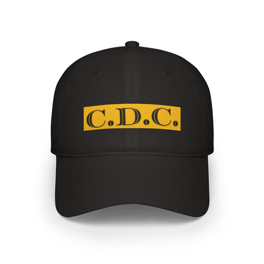 C.D.C. Monogram Profile Baseball Cap - Stylish Adjustable Hat for Everyday Wear
