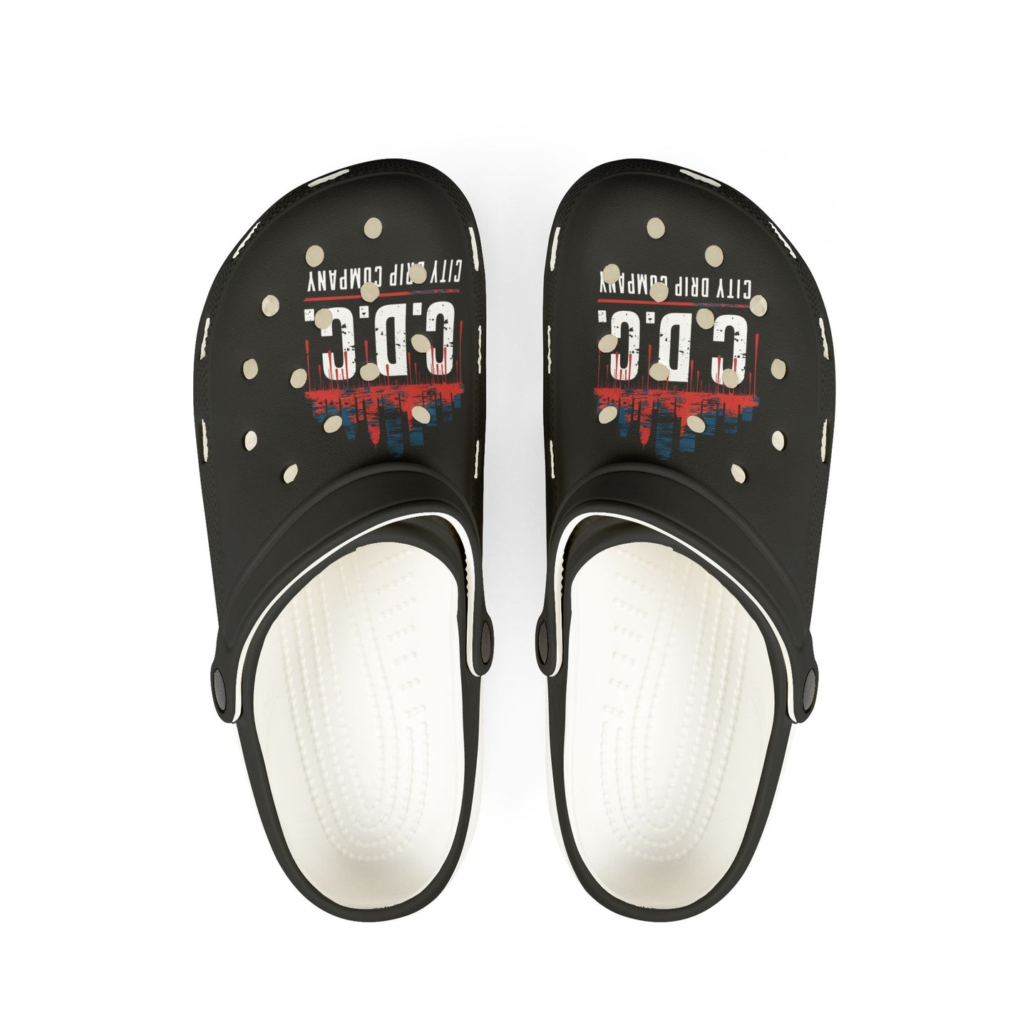 Mens Citydripco.  Red &Blue City Stylish EVA Foam Clogs with City Grip Design