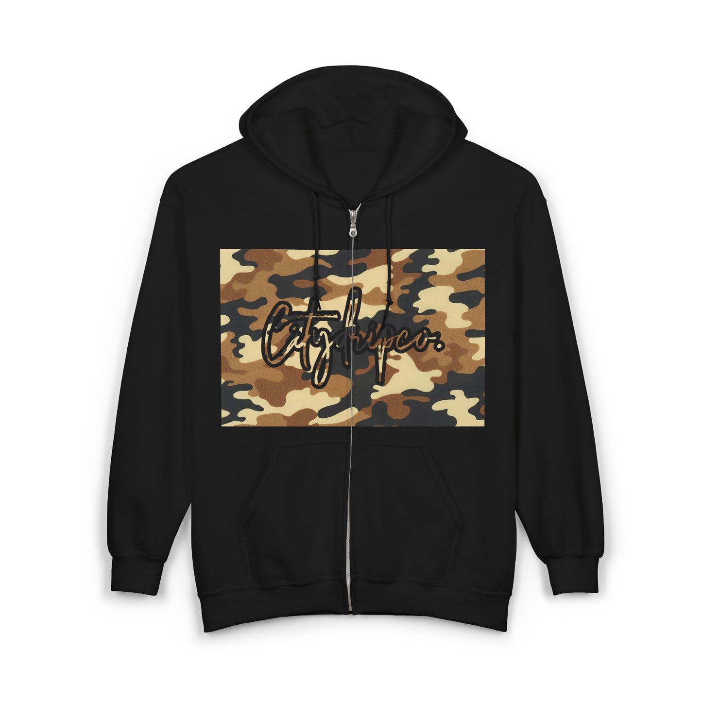 Citydripco. Camouflage Unisex Heavy Blend™ Full Zip Hooded Sweatshirt