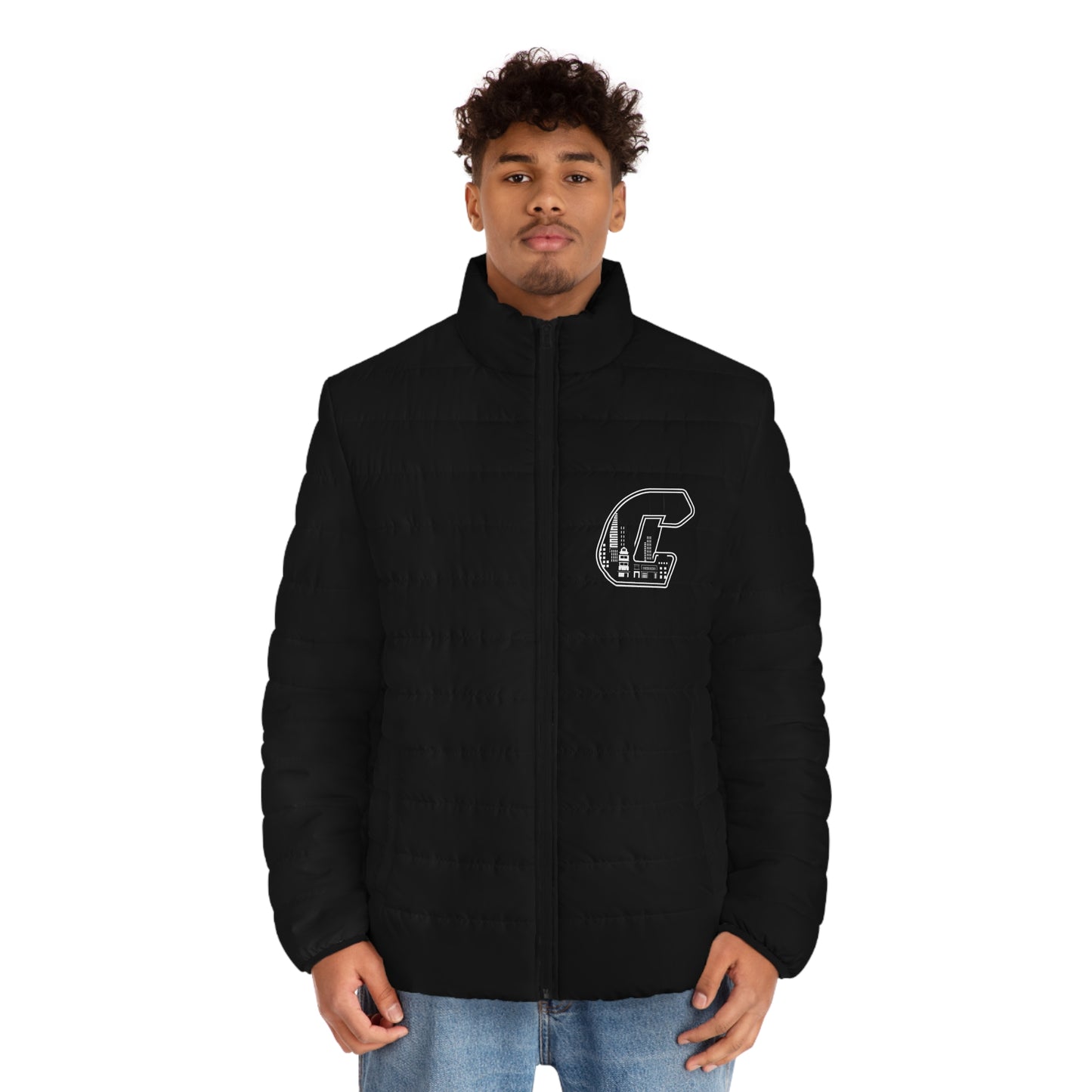 Citydripco City C Puffer Jacket — Vintage C Logo & Script Quilted Coat