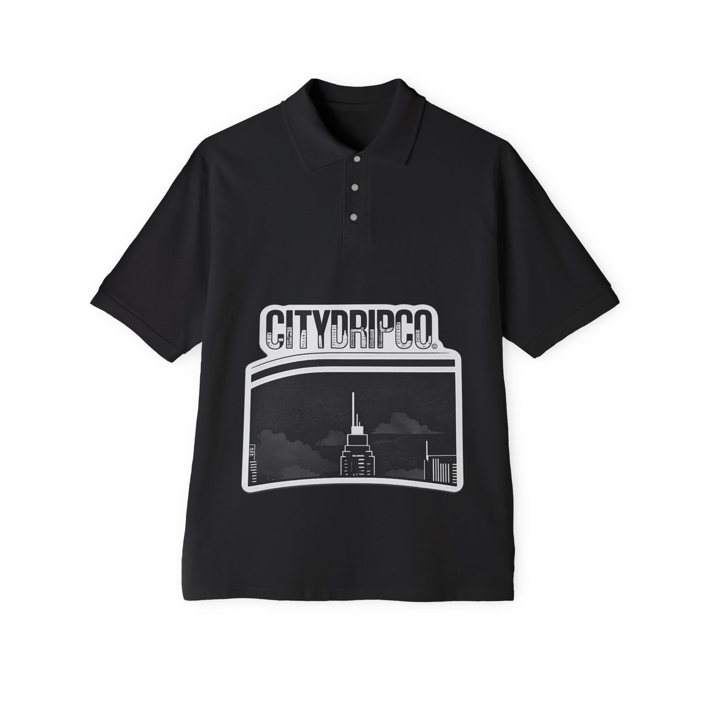 A CityDripCo. Skyline Polo — Men’s Graphic Polo Shirt