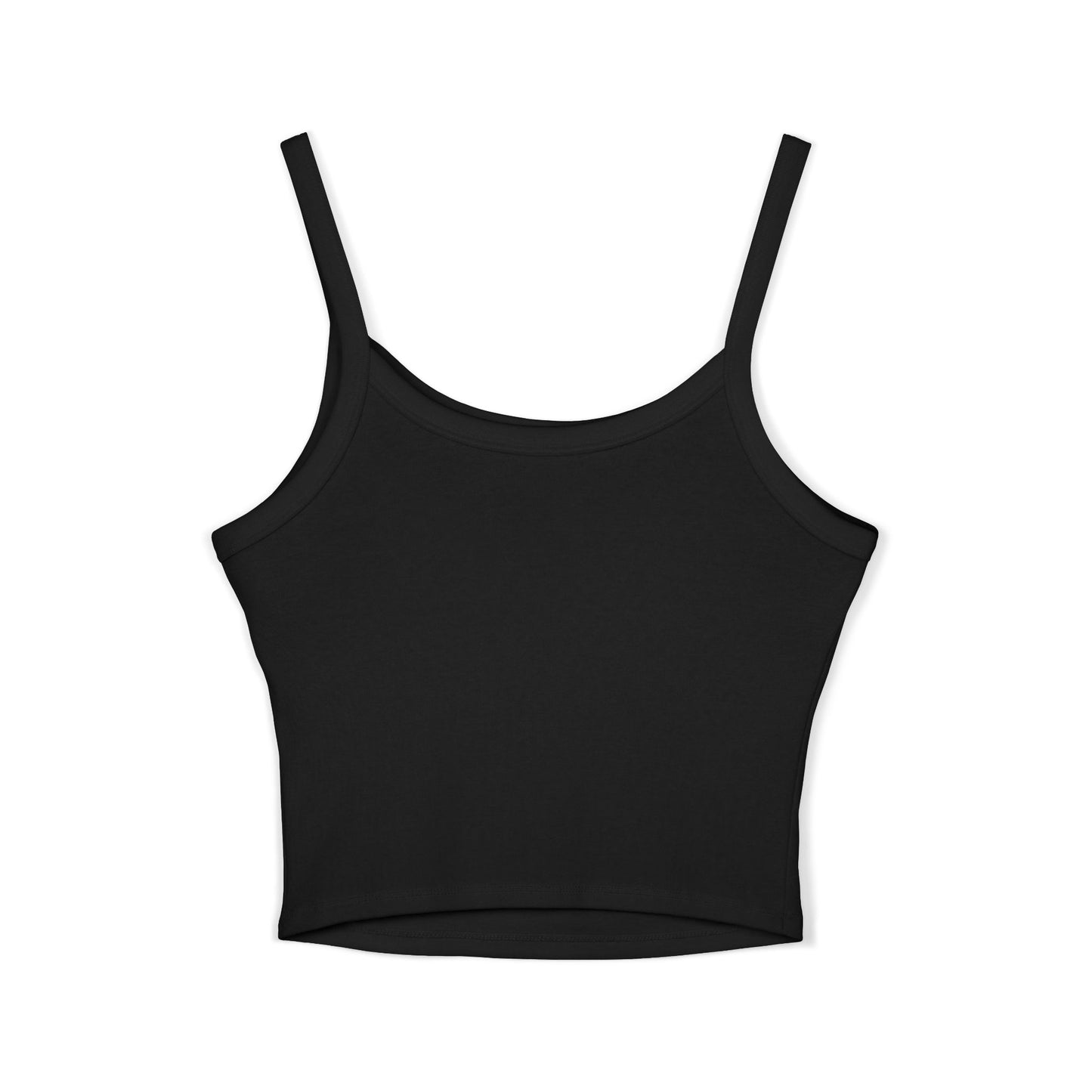 City C Cityscape Crop Top — Women's Spaghetti Strap Tank with Urban Skyline Graphic