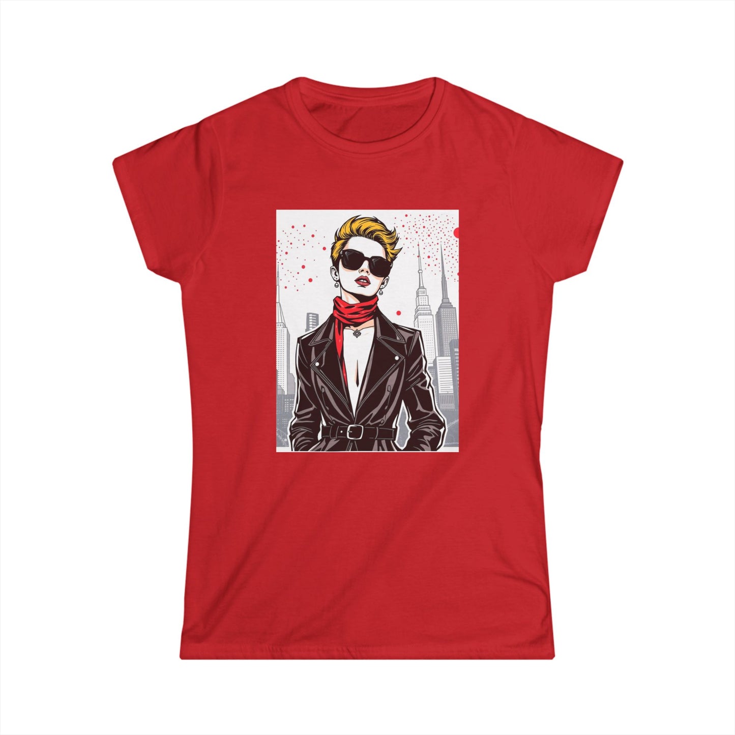 City Chic Vibes Women's Softstyle Tee - Fashionable Graphic Tee with Stylish Design