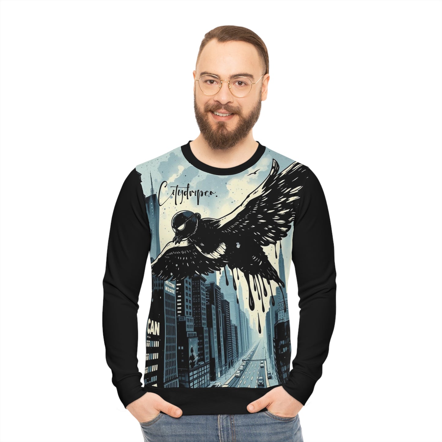 Citydripco. Bird Drip Lightweight Sweatshirt, Cool Streetwear, Unisex Top, Perfect Gift, Graphic Tee, Casual Wear