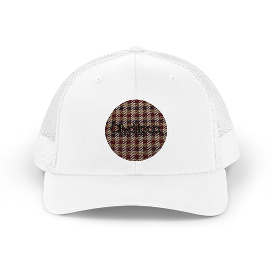 Citydripco. Plaid Brownleaf Pattern Snapback Trucker Cap - Trendy & Comfortable Hat