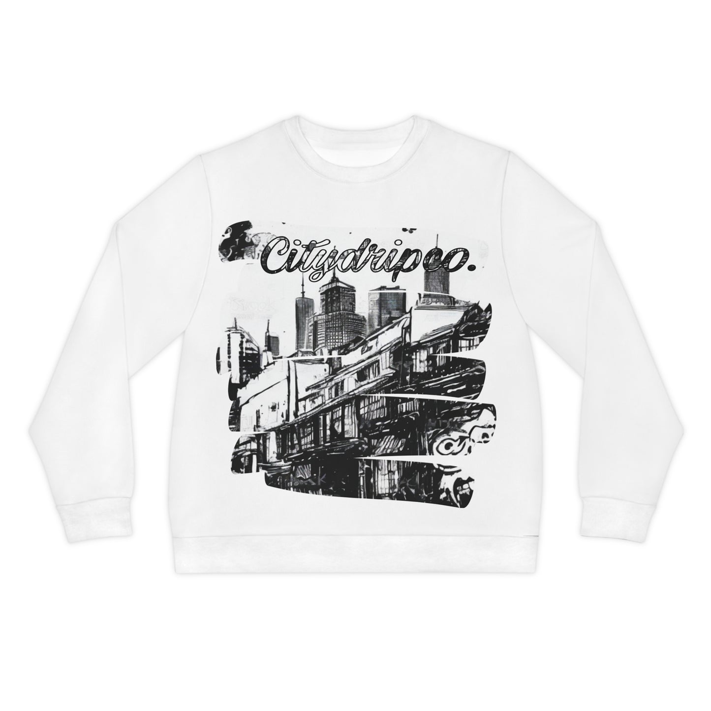 Citydripco. Urban Graffiti Lightweight Sweatshirt - Comfort and Style for Everyday Wear