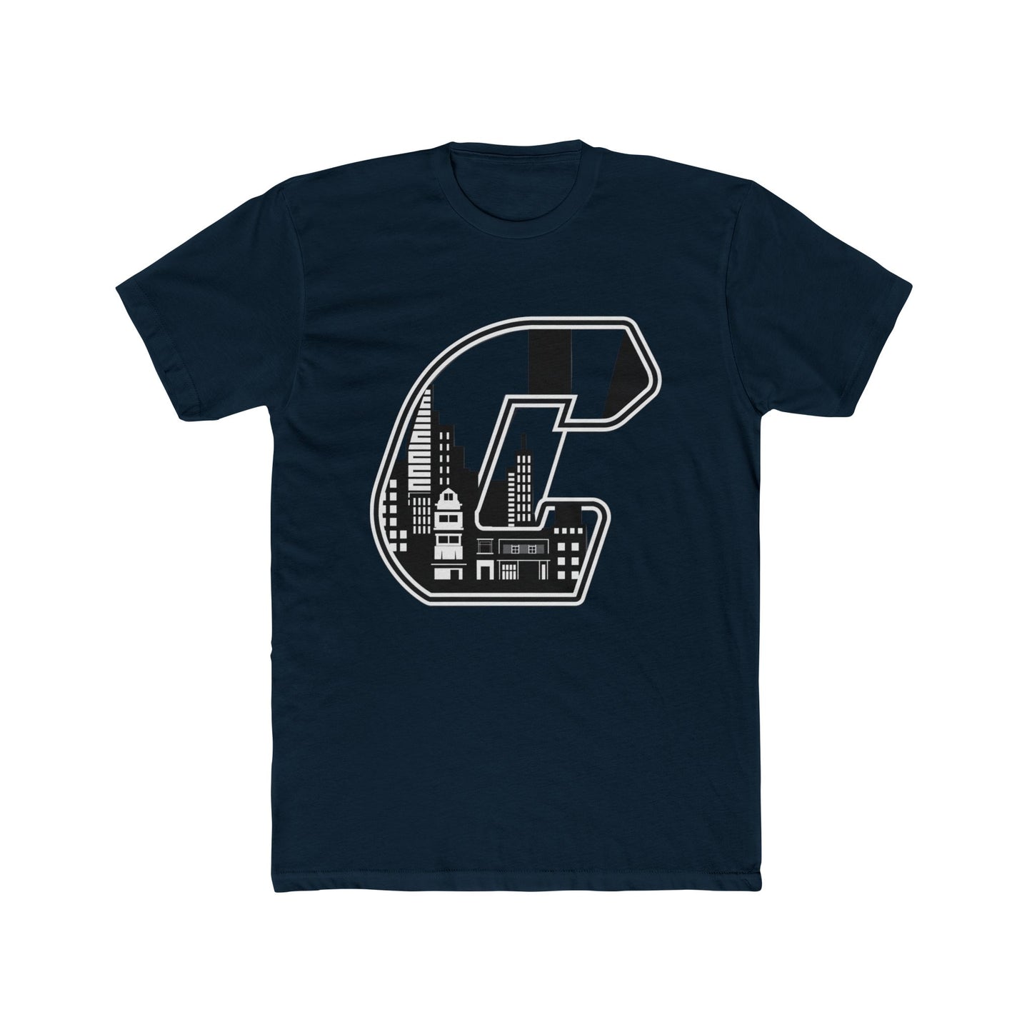 City Skyline 'C' Monogram Tee — Urban Letterman Graphic T-Shirt